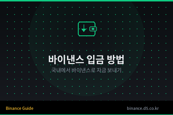 바이낸스 입금 방법 3가지 (한국에서 쉽게)