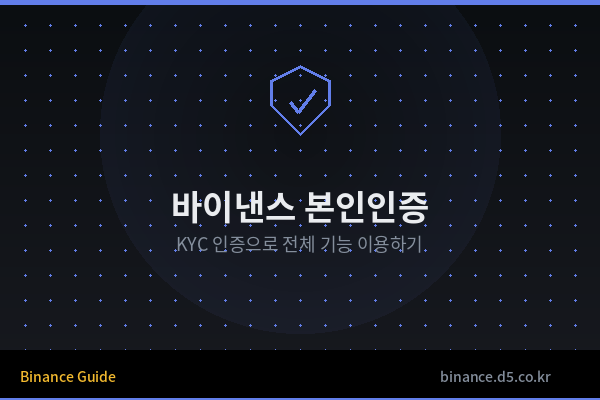 바이낸스 본인인증(KYC) 방법 완벽 가이드